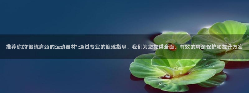 征途国际平台：推荐你的\'锻炼肩颈的运动器材\':通过专业的